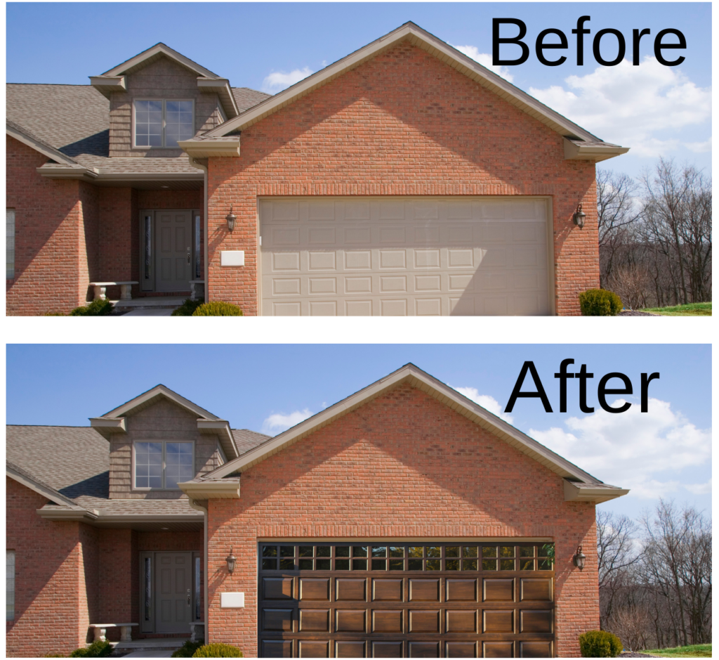 Garage door makeover